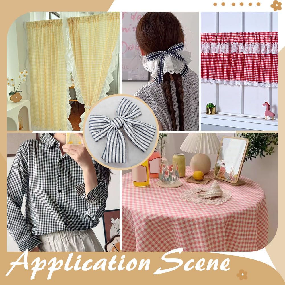 BENECREAT tissu rayures tissu polycoton bleu foncé 1,8 m