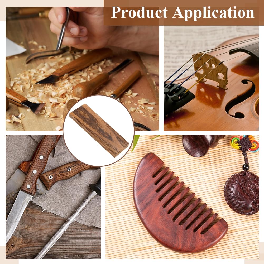 BENECREAT plaquette manche couteau santal doré 4 pcs