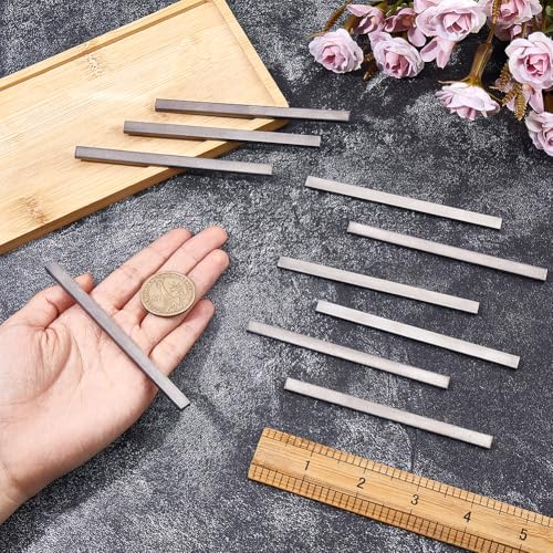 BENECREAT Bandes Titane Soudure 100mm 10 Pièces 6mm