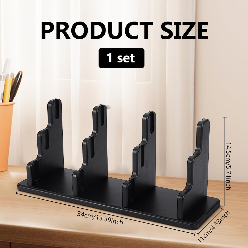BENECREAT Porte-cartes visite bois pin noir 34cm