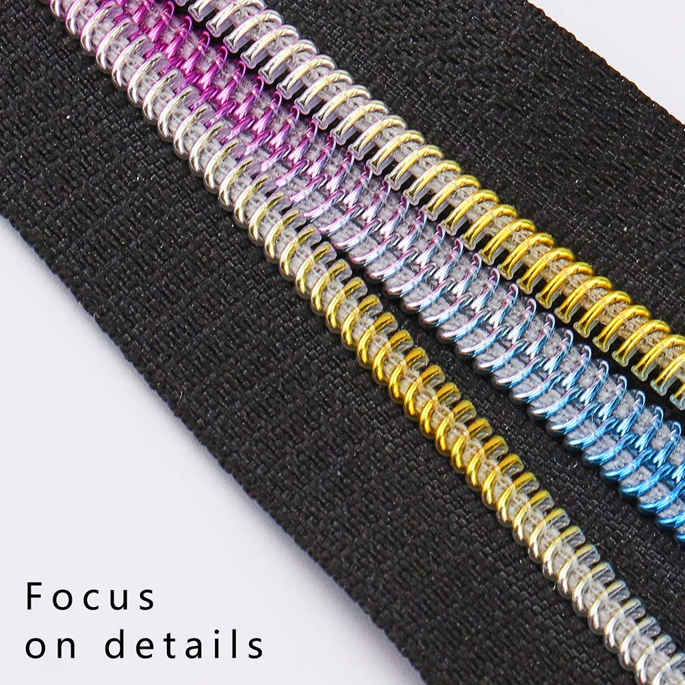 BENECREAT Fermeture Éclair Nylon Noire 9,1 m #5 Dents