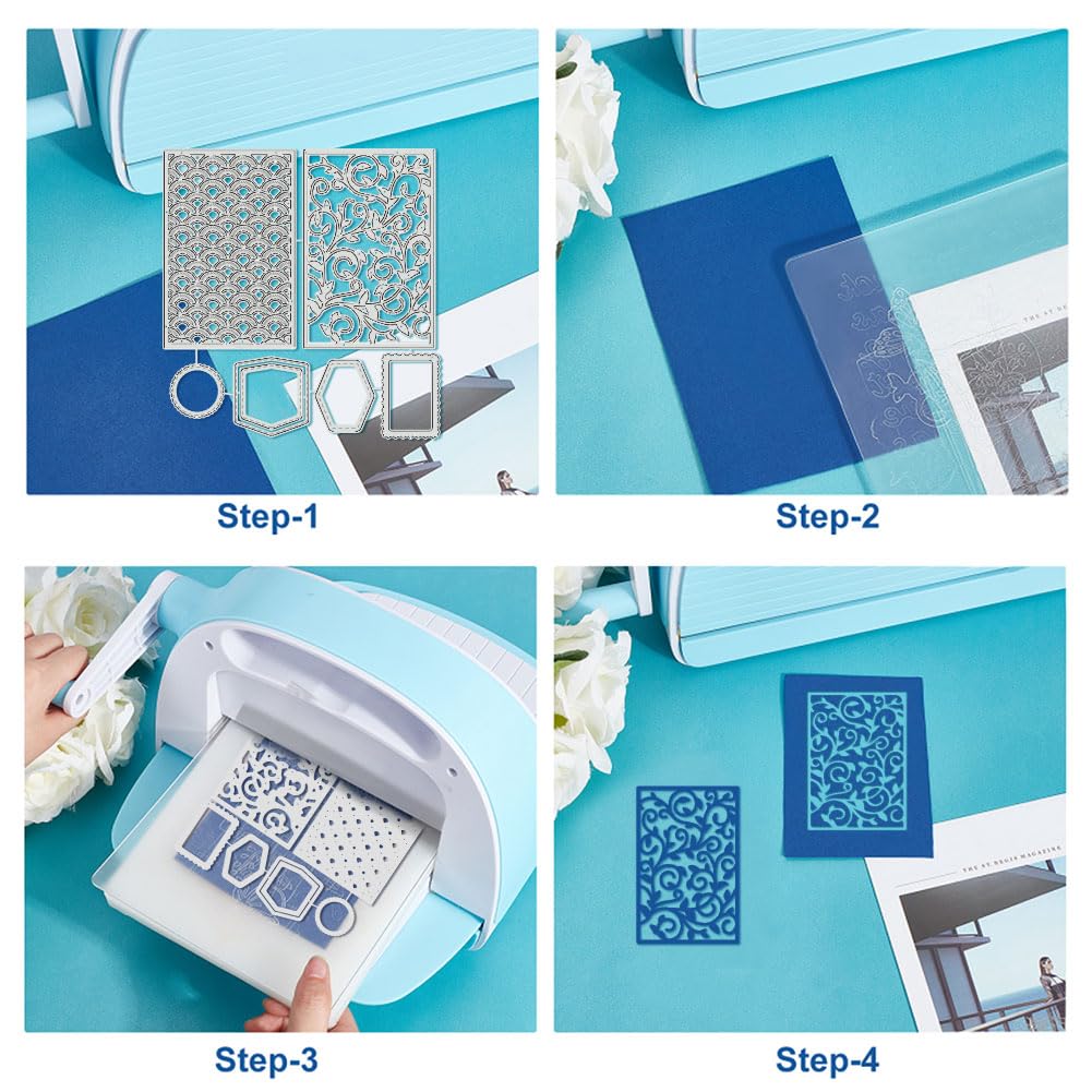 BENECREAT Dies Cadre Rectangulaire Fond Carte Scrapbooking