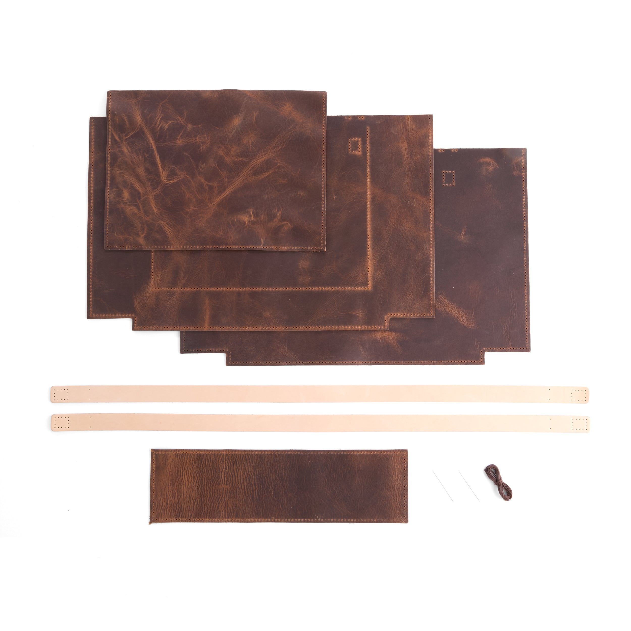 Tandy Leather Folsom kit cabas cuir caramel clair