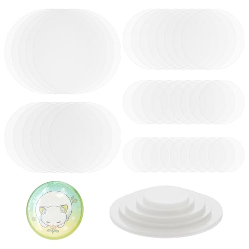 BENECREAT Film Protecteur Badge 300 pcs 5 Tailles Transparent
