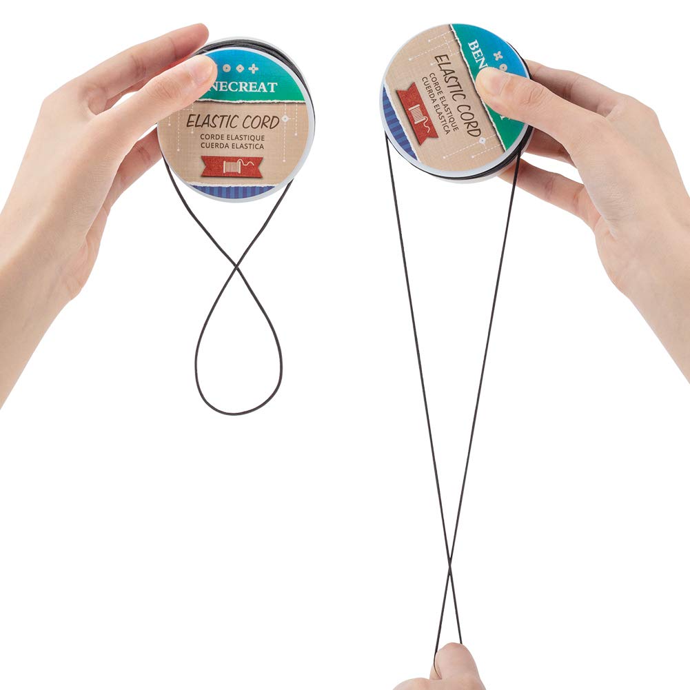BENECREAT cordon élastique noir 1,5 mm 70 m