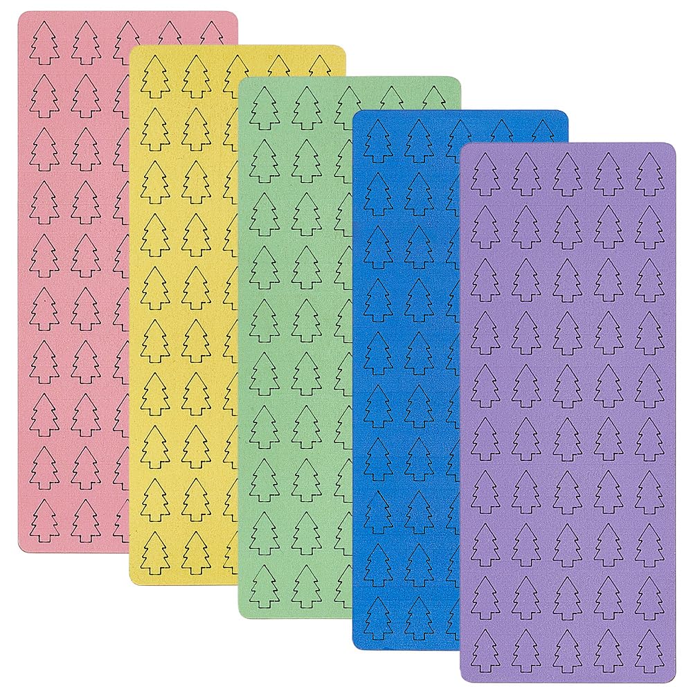 BENECREAT épingles carte bois cœur 5 couleurs 250 pcs