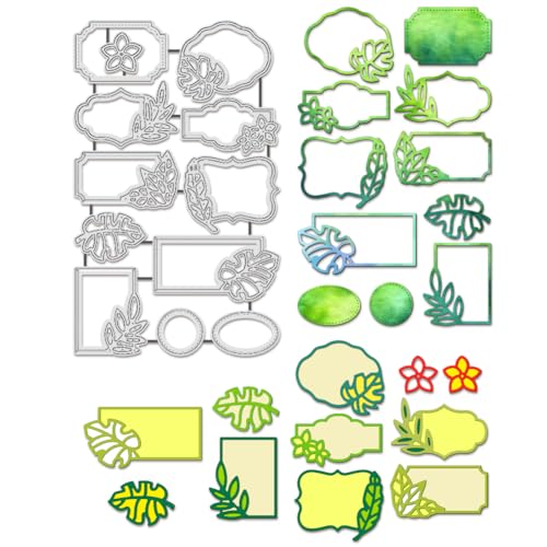 BENECREAT Dies Cadre Feuilles Palmier Tropical Scrapbooking