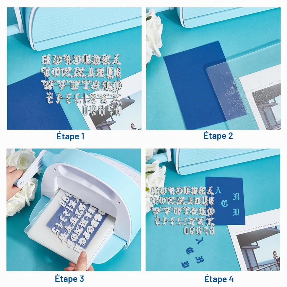 BENECREAT Matrices Découpe Alphabet Gothique Vintage 15,7 cm