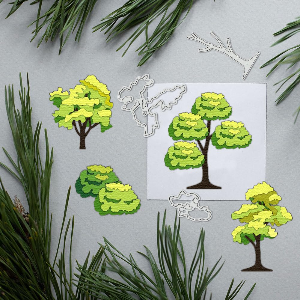 BENECREAT Dies Découpe Arbres Forêt Scrapbooking Acier