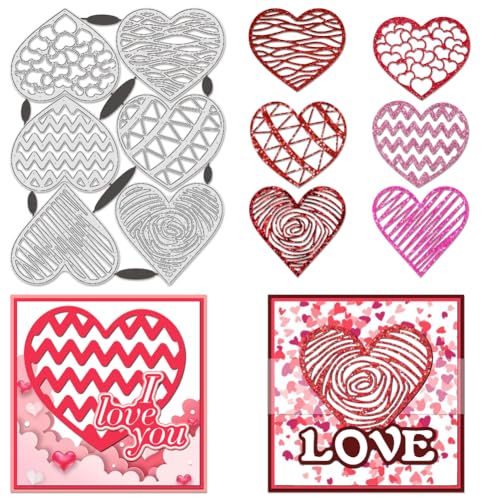 BENECREAT dies cœurs amour 215x167 mm scrapbooking