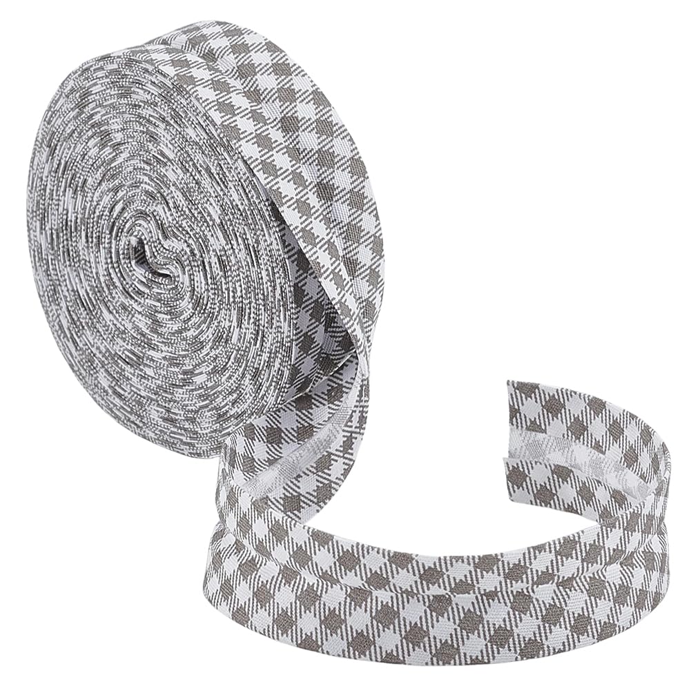 BENECREAT biais coton tartan turquoise 20mm 10m