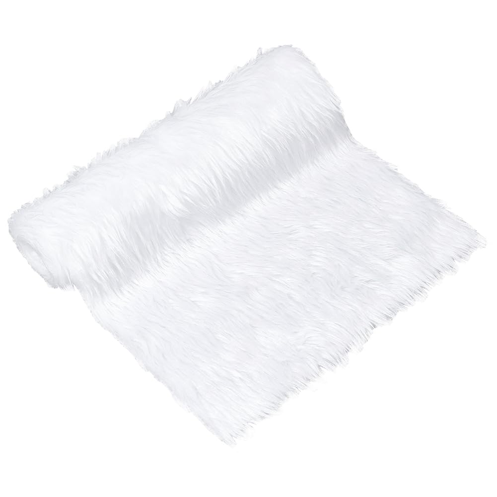 BENECREAT Tapis photo peluche rose 100x30 cm