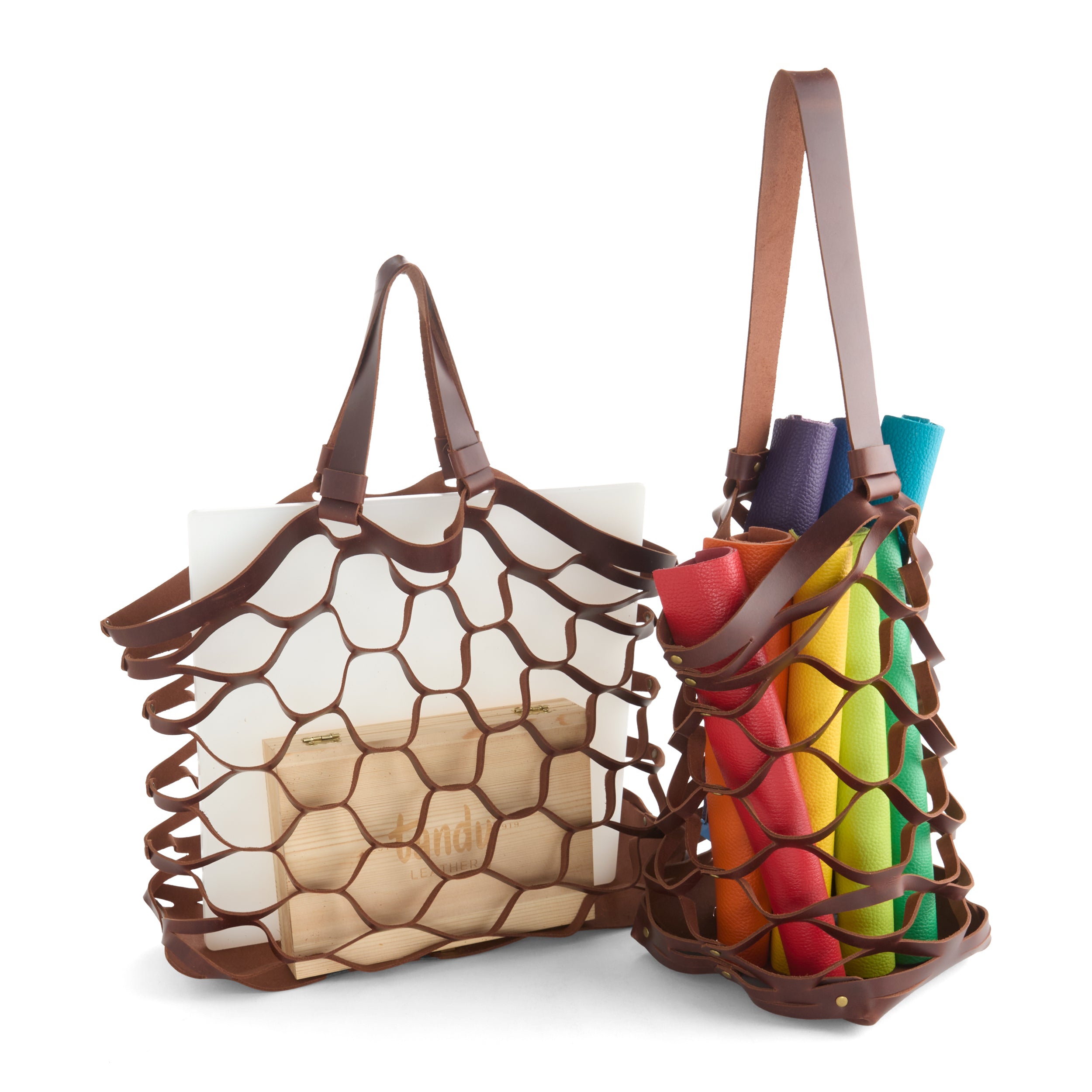 Tandy Leather patron papier sac accordéon cuir 2 modèles