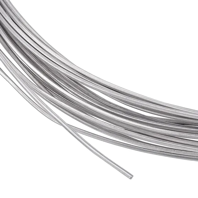 BENECREAT Fil Aluminium Carré Argenté 1 mm 10 m
