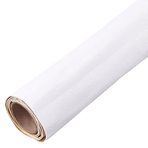 BENECREAT patch cuir autocollant blanc 60x30 cm 0,8 mm