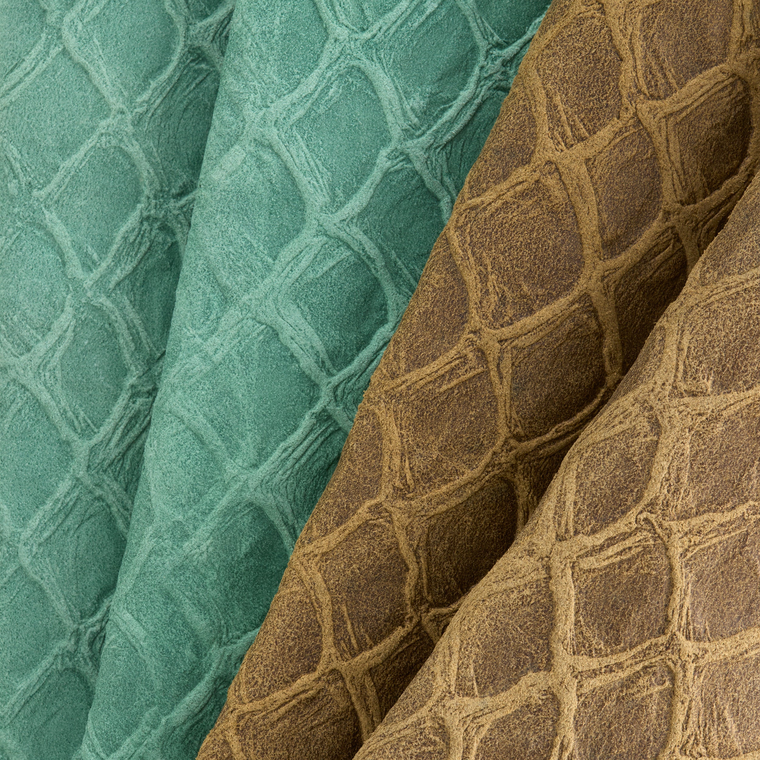 Tandy Leather Écailles double épaule cuir olive