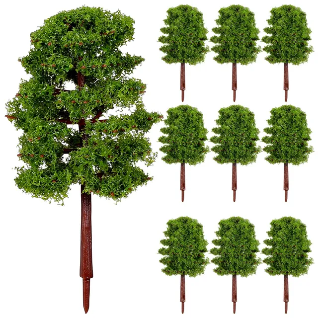 ROSENICE arbre miniature vert foncé lot 20 8cm