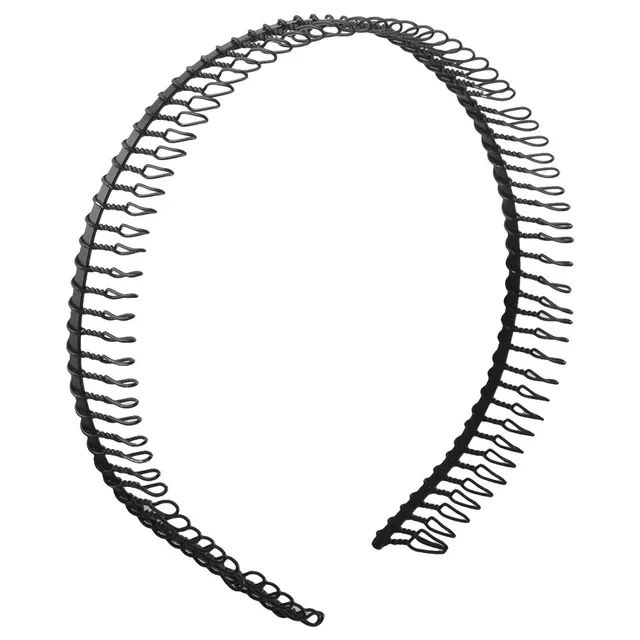 ROSENICE Serre-tête peigne métal noir 80 dents femme