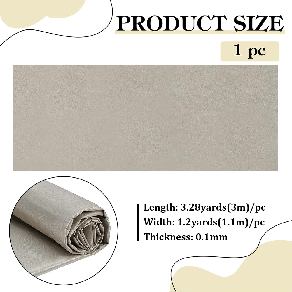 BENECREAT tissu Faraday or clair 300x110cm polyester blindage