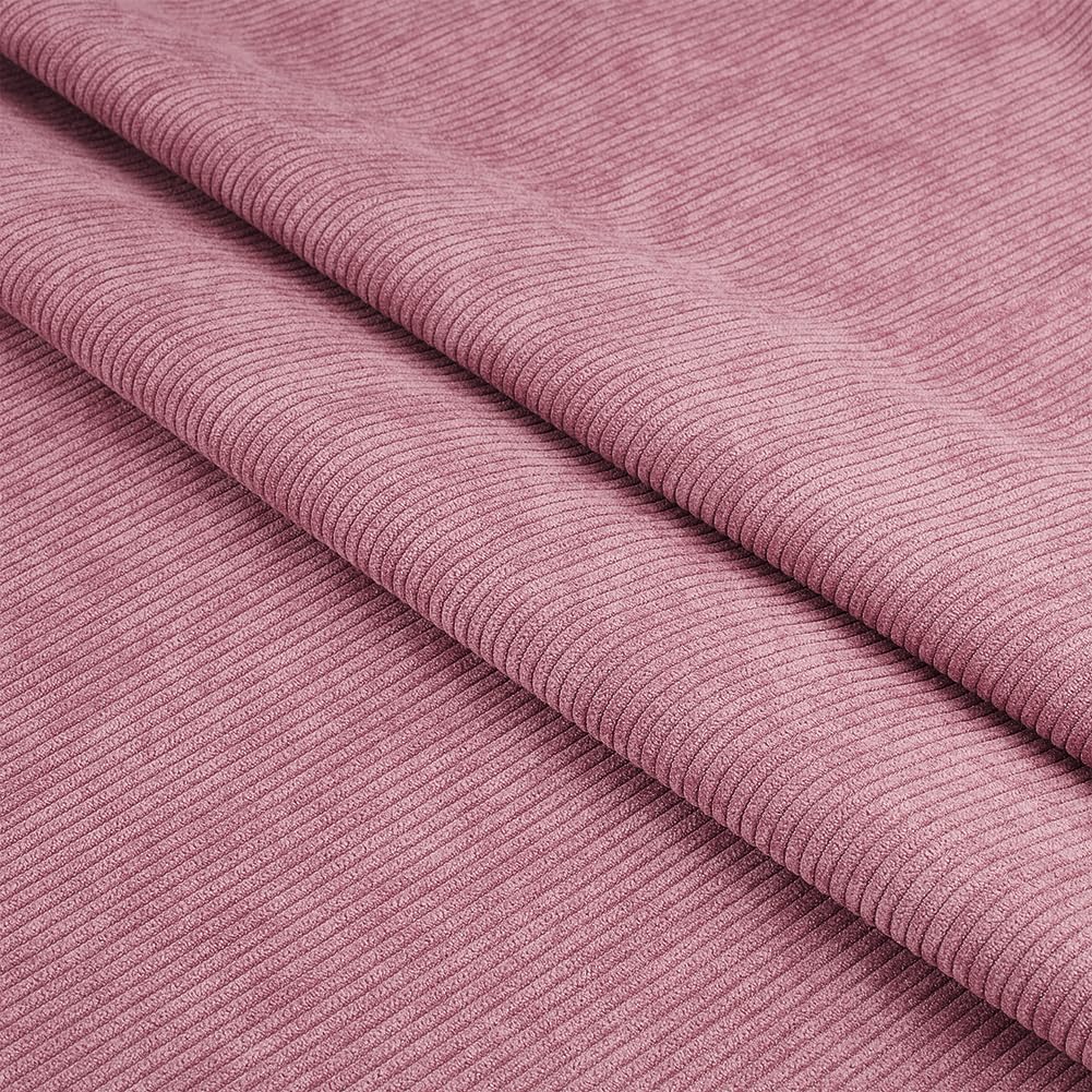 BENECREAT Tissu Velours Côtelé Marron Selle 2x1,55 m