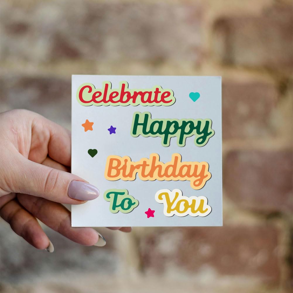 BENECREAT Anniversaire Matrice de Découpe Mots Positifs