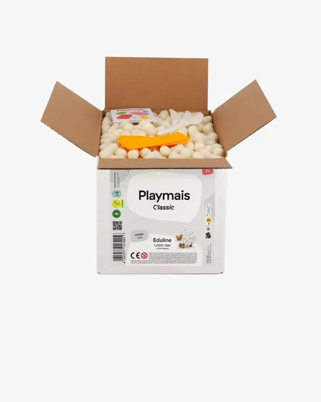 PLAYMAÏS Eduline Classic 1000 jeu de construction blanc maïs