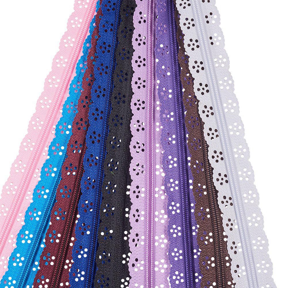 BENECREAT fermetures éclair dentelle nylon 40 cm 48 pcs