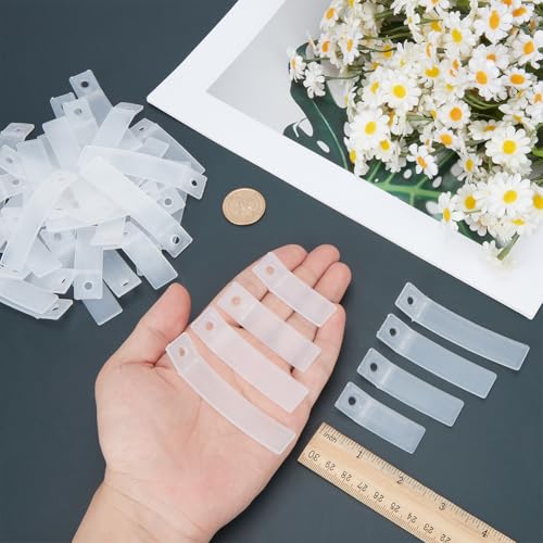 BENECREAT Kit Butées Tiroir Plastique Transparent 64 Pièces 4 Tailles