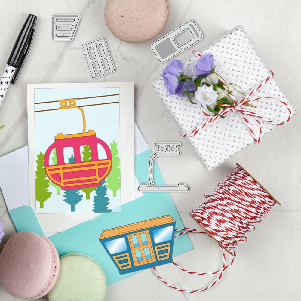 BENECREAT Dies Téléphérique 13,7 cm Scrapbooking