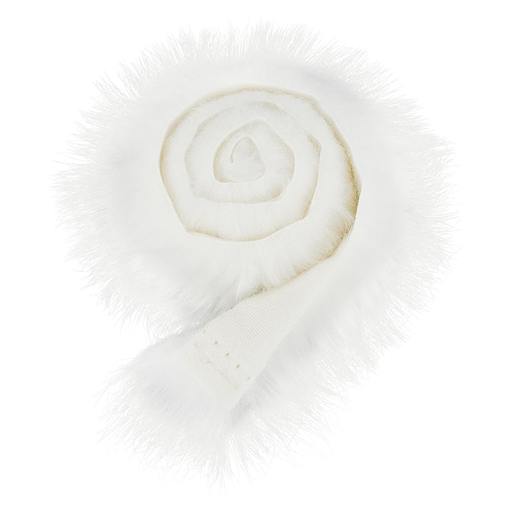BENECREAT ruban fausse fourrure rose 1m peluche