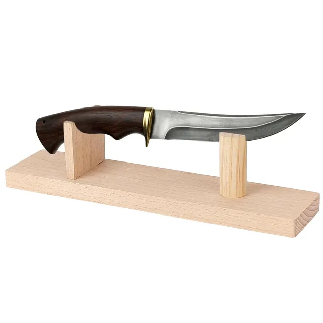 BENECREAT Présentoir à Couteaux 65 mm Bloc Bois Chêne