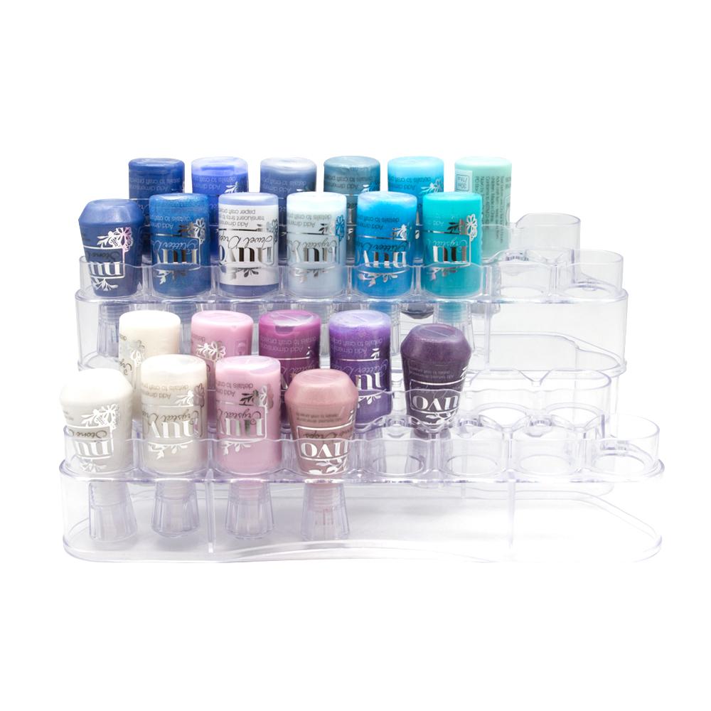 Nuvo Stackable Drop Storage Rangement Acrylique 15 Flacons
