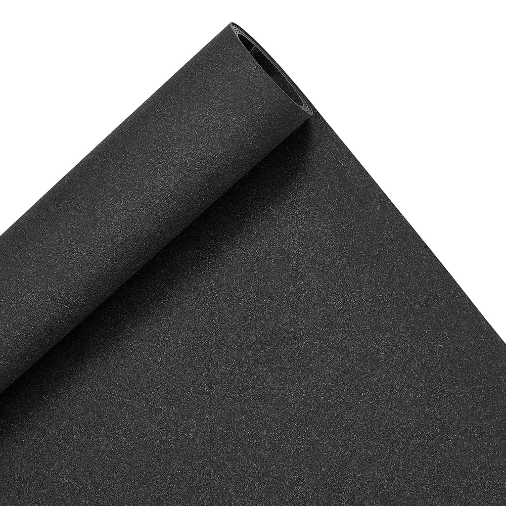 BENECREAT Rouleau Simili Cuir Noir 150x30 cm 1,2 mm