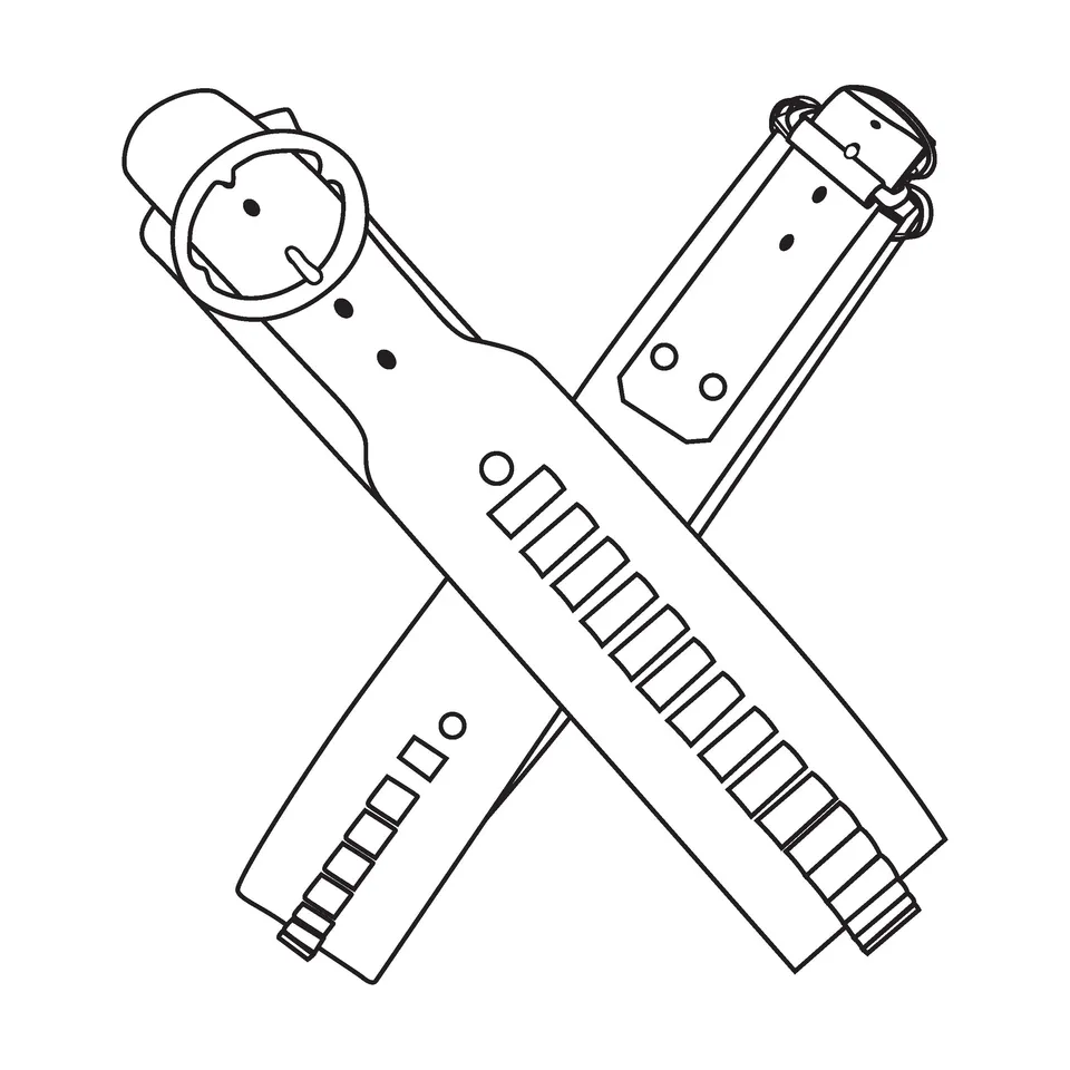 Tandy Patron papier ceinture munitions pistolero cuir