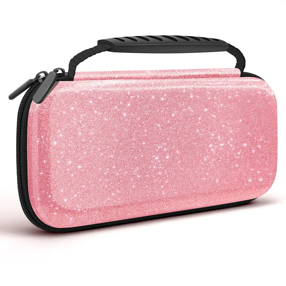 JYPS Paillettes Housse Switch / OLED Rose Rigide