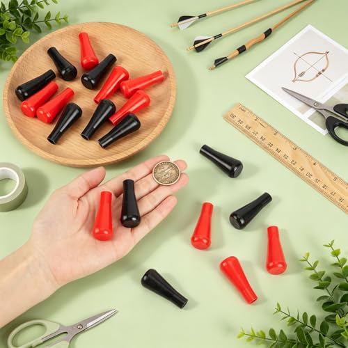 BENECREAT Pointes Flèches Caoutchouc 8mm 20pcs 2 couleurs