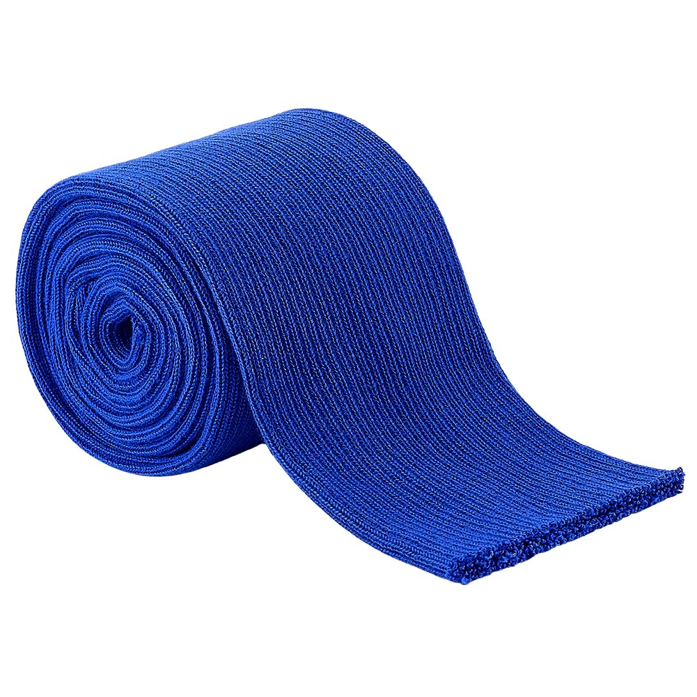 BENECREAT Bord Côte Tissu Camel 100x7cm Élastique Poignet