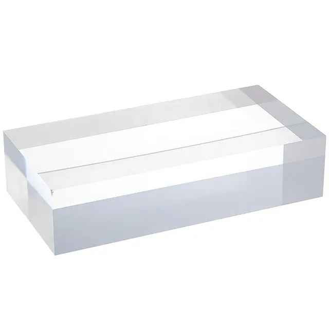 BENECREAT Bloc 20x10x4,75cm Socle Acrylique Transparent