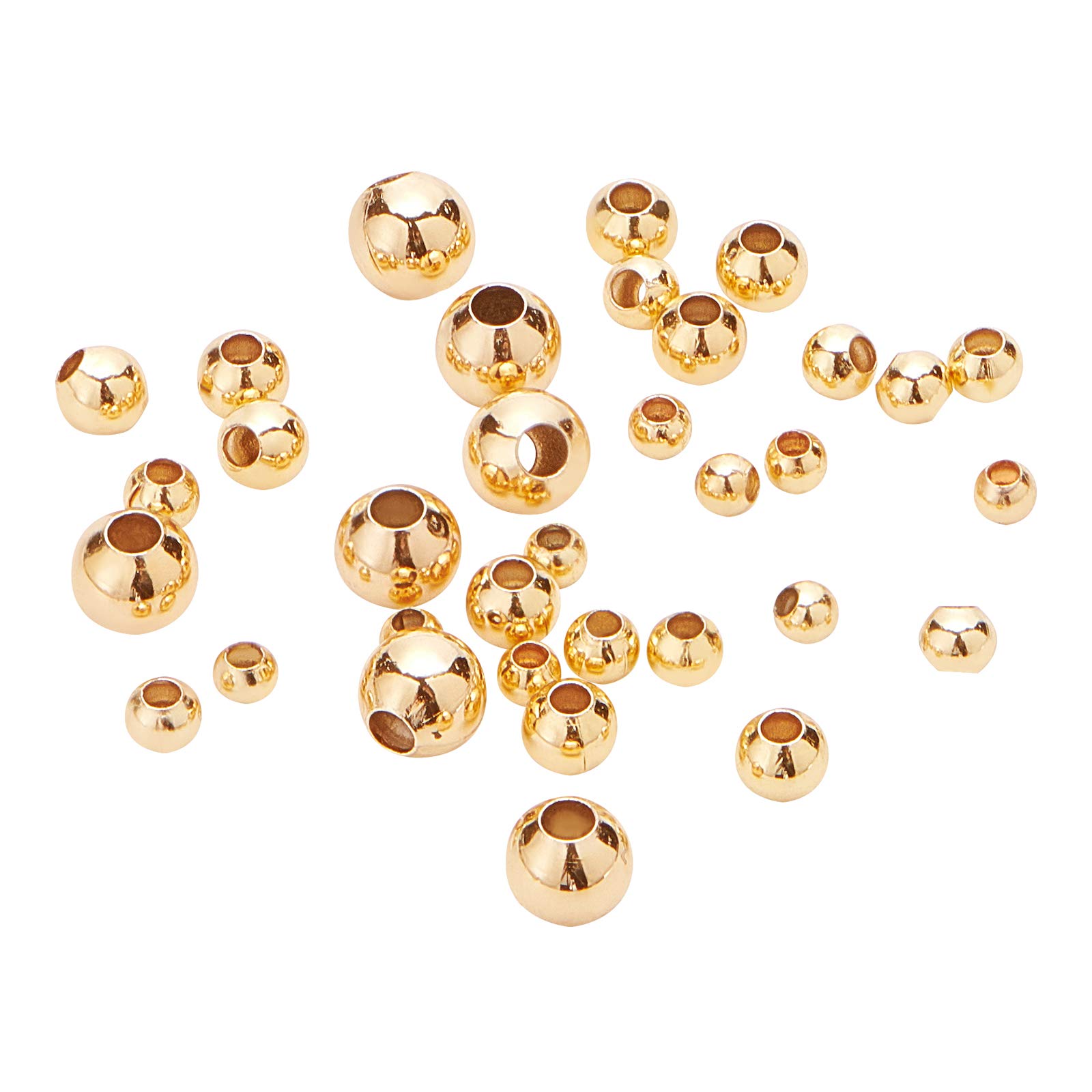 BENECREAT Perles Intercalaires Laiton 80 pcs 3-6mm