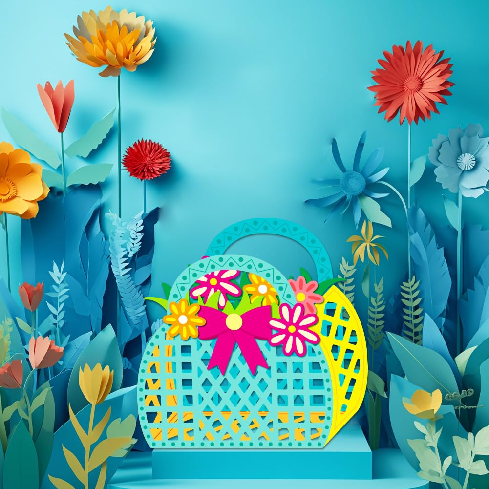 BENECREAT Panier Jelly Tote matrice de découpe 3D lot de 2