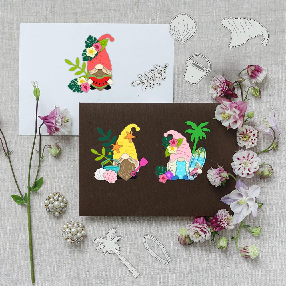 BENECREAT Dies Gnome Été Tropical Scrapbooking 12x16,8 cm