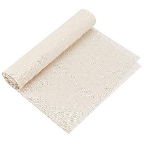 BENECREAT tissu lin point de croix 25 blanc 75x50 cm