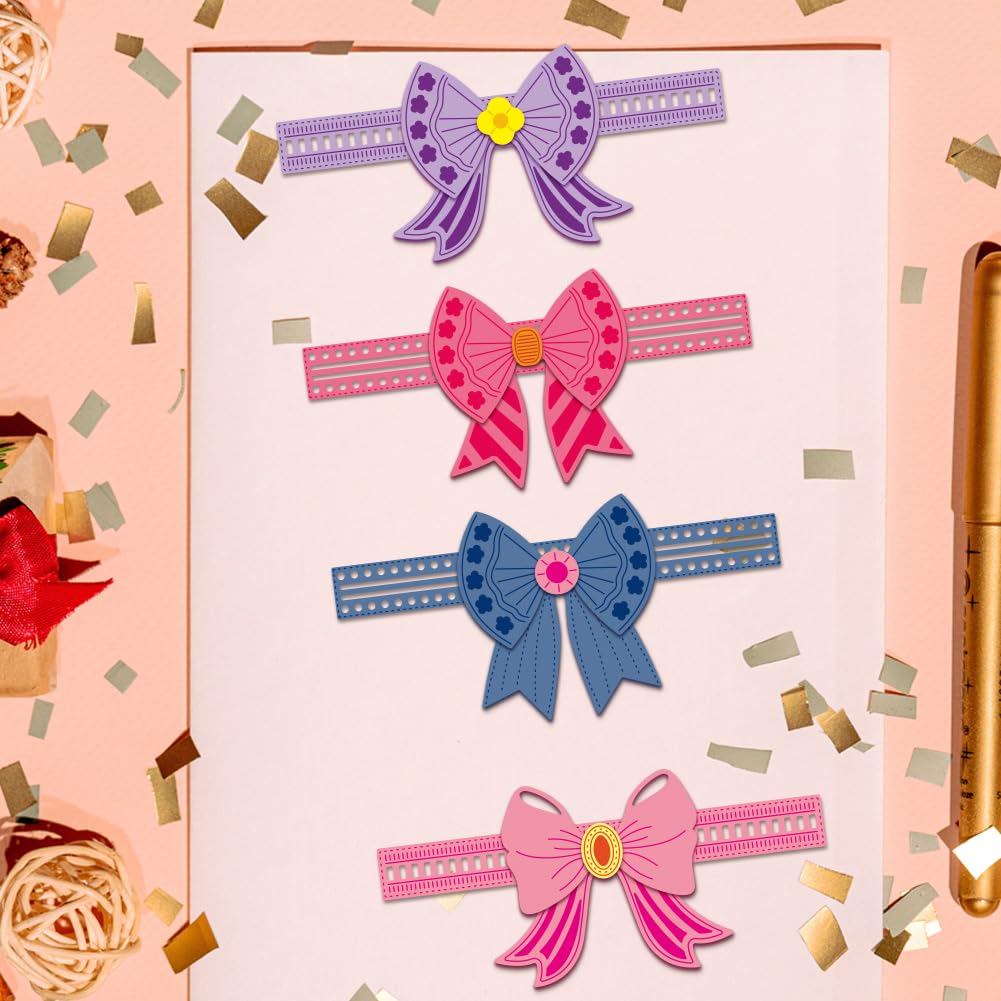 BENECREAT Nœud Ruban matrice de découpe scrapbooking bordure acier