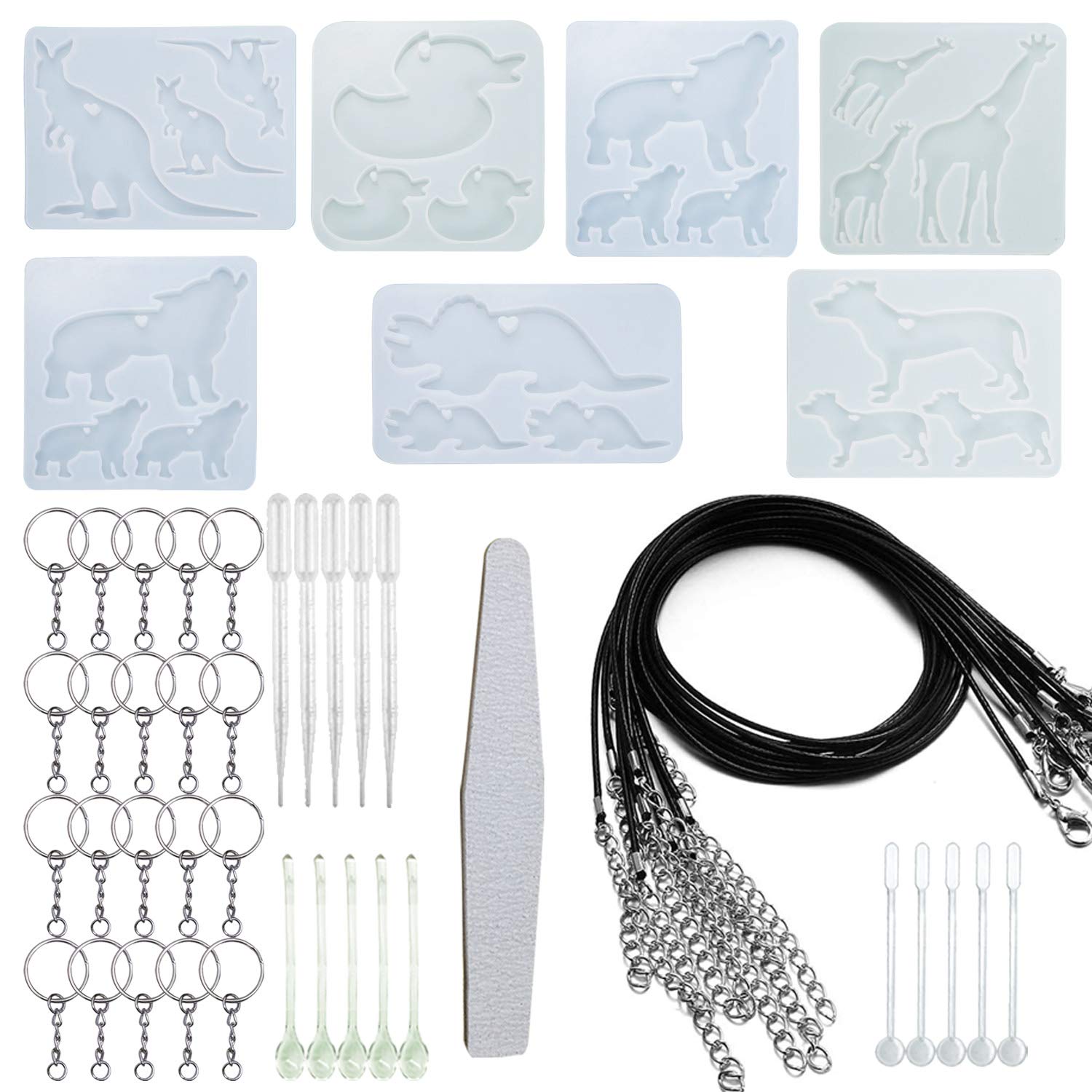 Cayway Style 4 Moule Bague Silicone Résine 45 Pièces