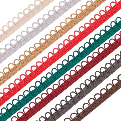 BENECREAT Tresse élastique passementerie 12mm 20m 8 couleurs
