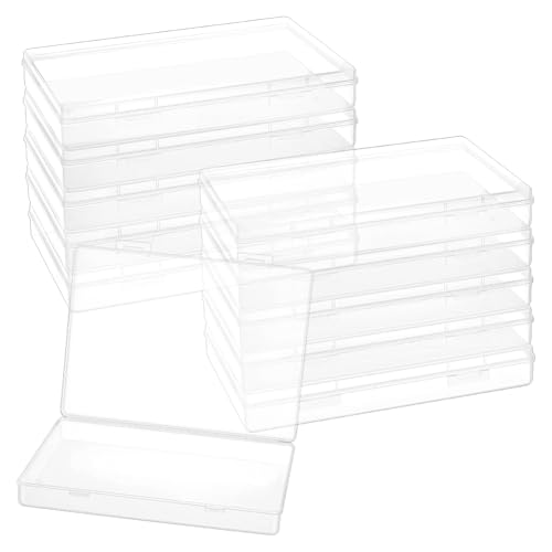 BENECREAT boîte plastique transparente 22,5cm lot 12 rigide