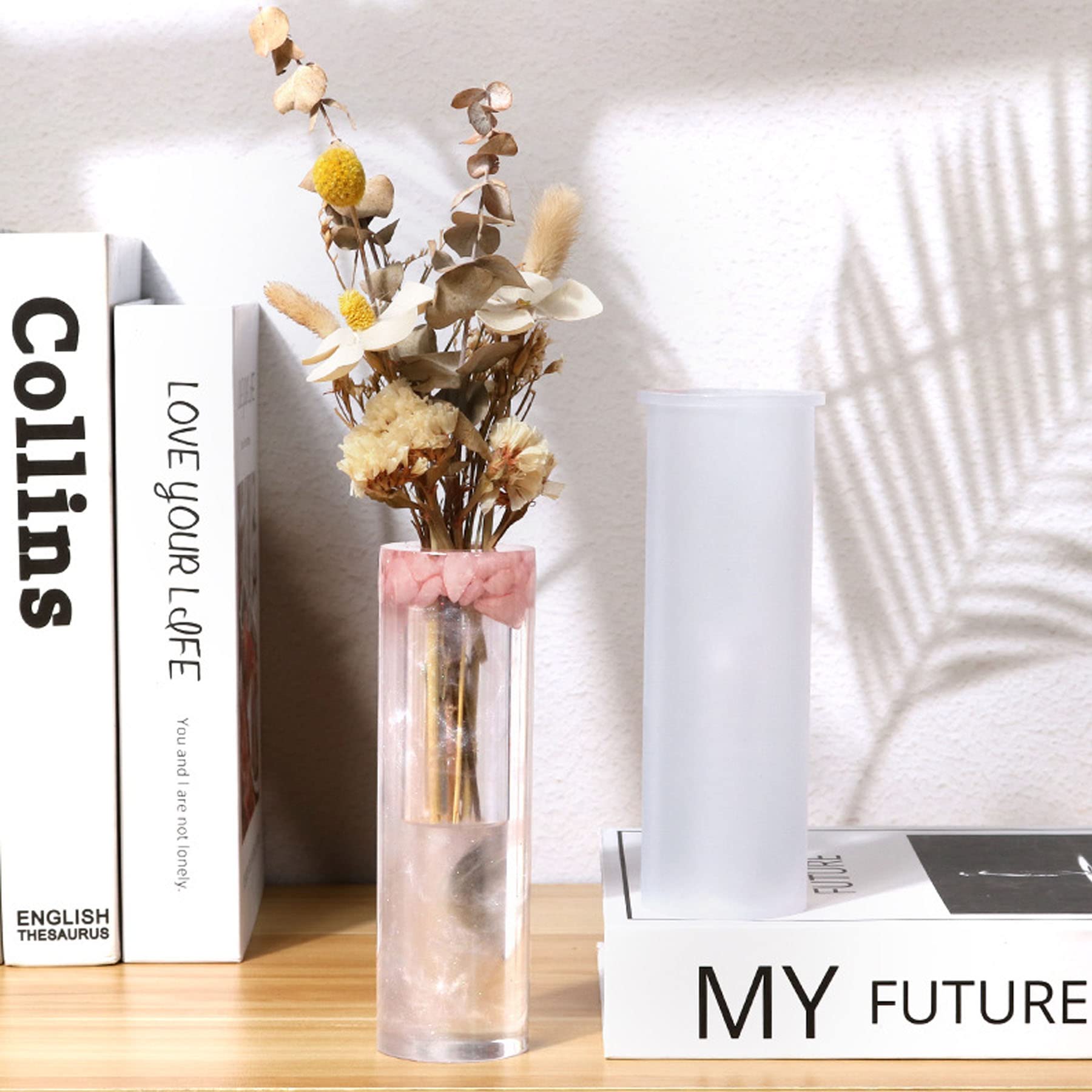 Cayway moule silicone vase cylindrique lot 2 résine 15,2 cm