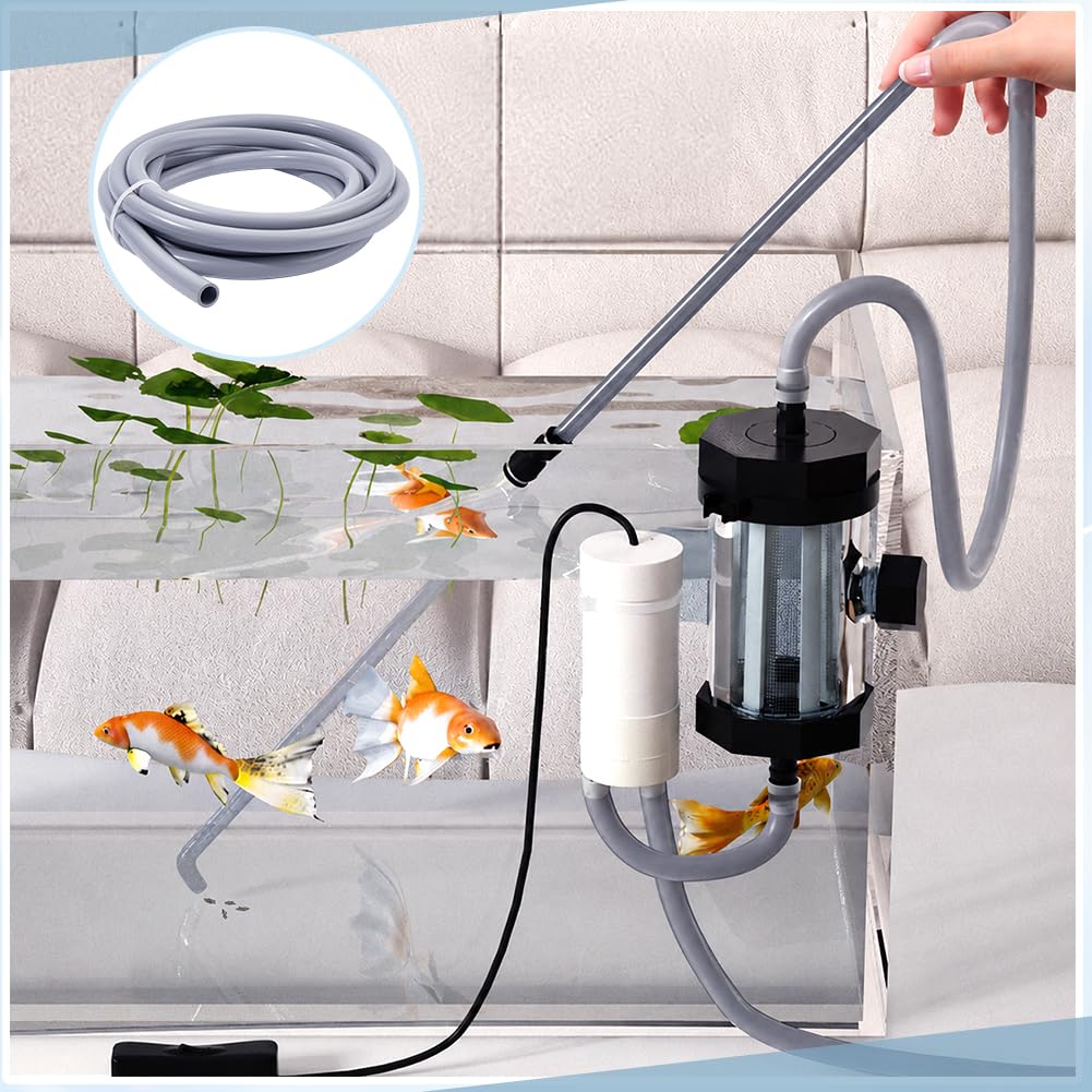 BENECREAT Tuyau Aquarium Silicone Gris 16mm 4m
