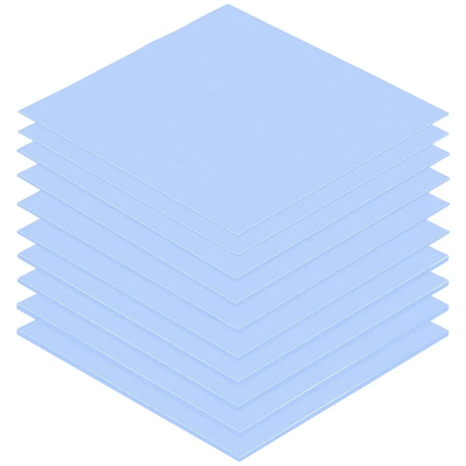 BENECREAT Pads Thermiques Silicone 10 Pcs 100x100mm 5 épaisseurs