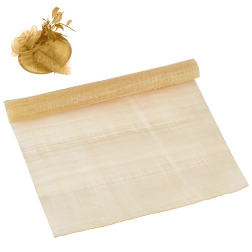 BENECREAT tissu sinamay blé chapellerie 0,5x0,91m